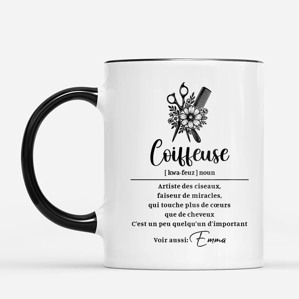 Cadeau Original Pour Coiffeuse | Mug Personnalisé Coiffeuse Magicienne Femme Homme