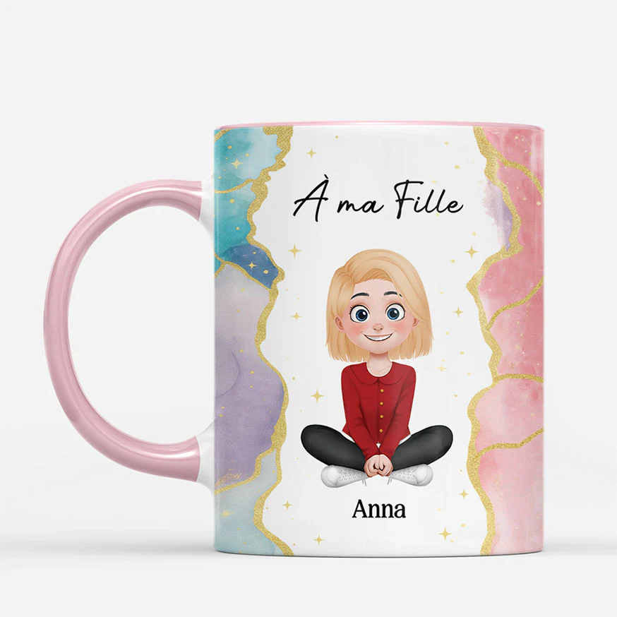 Mug Personnalisé Fille - Souviens-toi Tu Es Courageux - Image 2