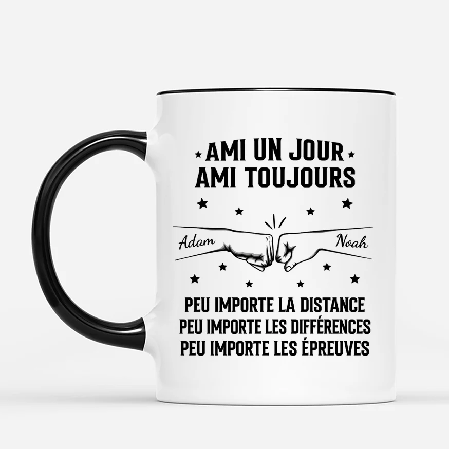 Mug Personnalisé - Frère Un Jour Frère Toujours - Image 2