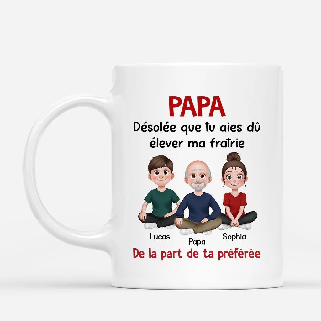 Mug Personnalisé - Désole Papa/Maman