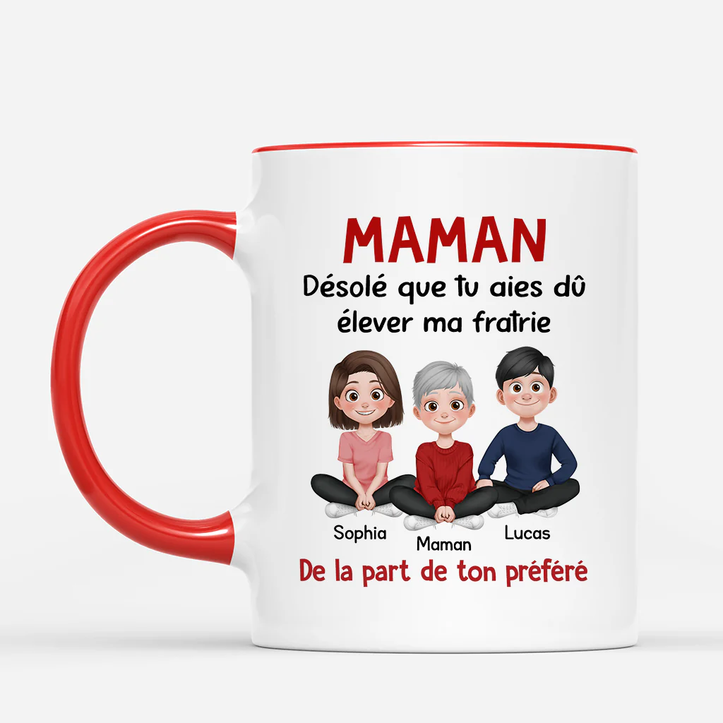 Mug Personnalisé - Désole Papa/Maman - Image 2