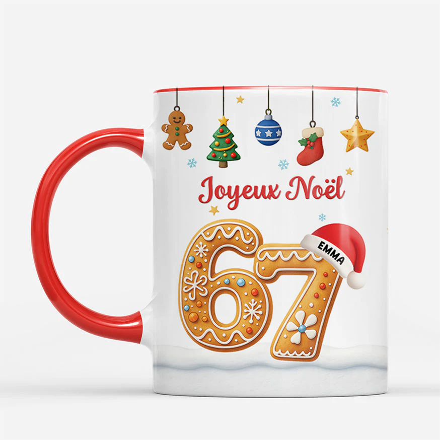 Mug Personnalisé Humoristique Pour Femme/Homme - Joyeux Noël 67 - Image 2