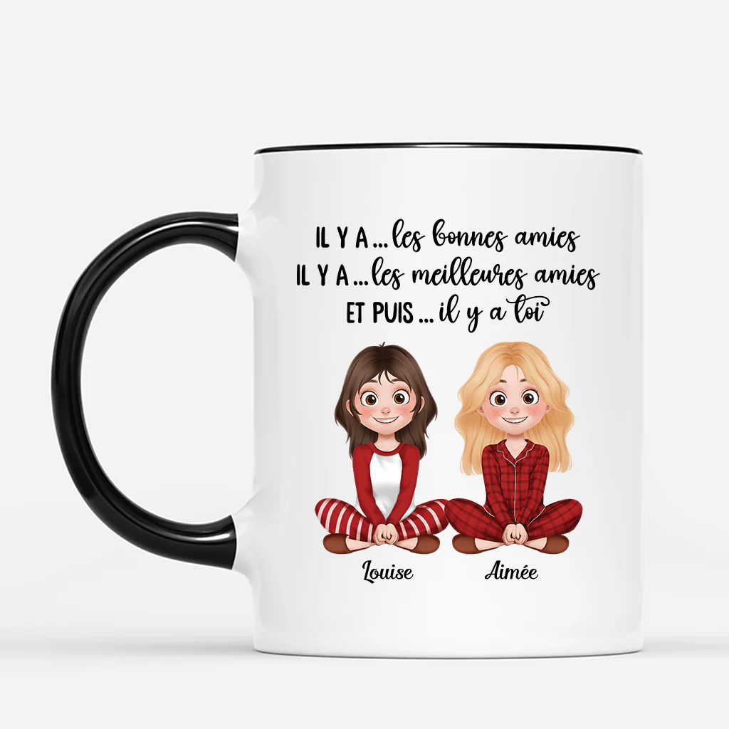 Mug Personnalisé Meilleure Amie - Il Y A Une Bonne Amie - Image 2