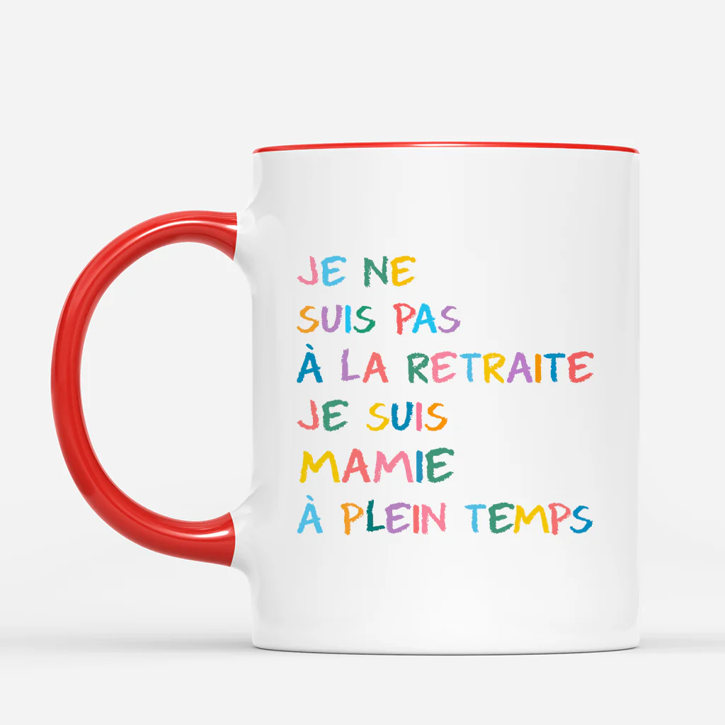 Tasse Personnalisé Fete Des Grand Pere | Je Suis Papy À Plein Temps - Image 2