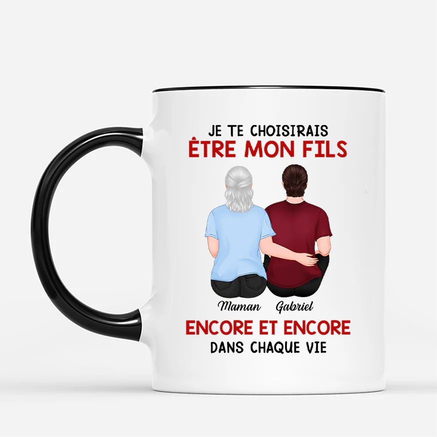 Tasse Personnalisée pour Maman - Je Te Choisirais Pour Être Ma Fille/Mon Fils - Image 2
