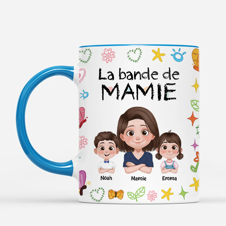 Mug Personnalisé Maman - La Bande À Maman Cartoon Coloré - Image 2