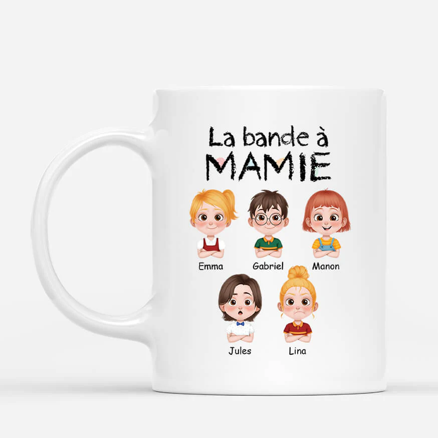 Tasse Personnalisée Mamie - La Bande À Mamie