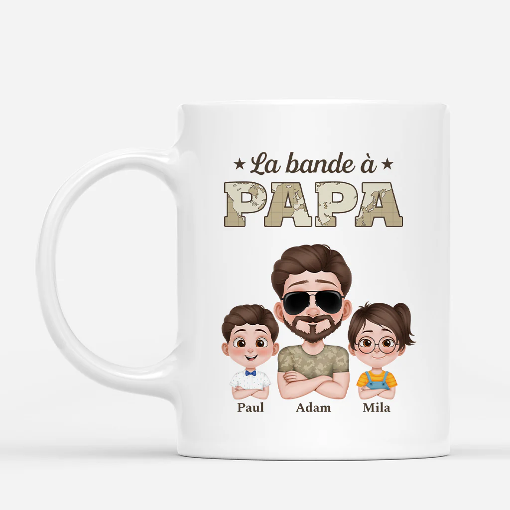 Mug Personnalisé Papa – La Bande à Papa Soldat