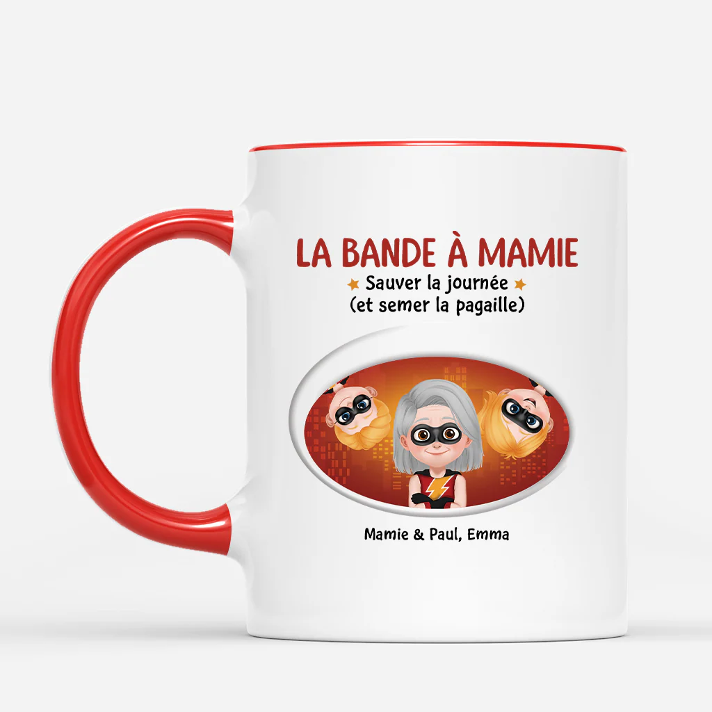 Mug Personnalisé - La Bande De Papa Super-héros - Image 2