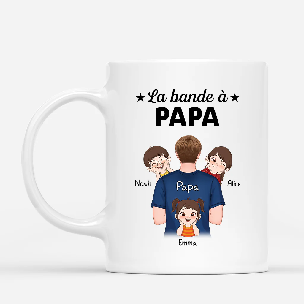 Mug Personnalisé Papa - La Bande Du Papa Fort