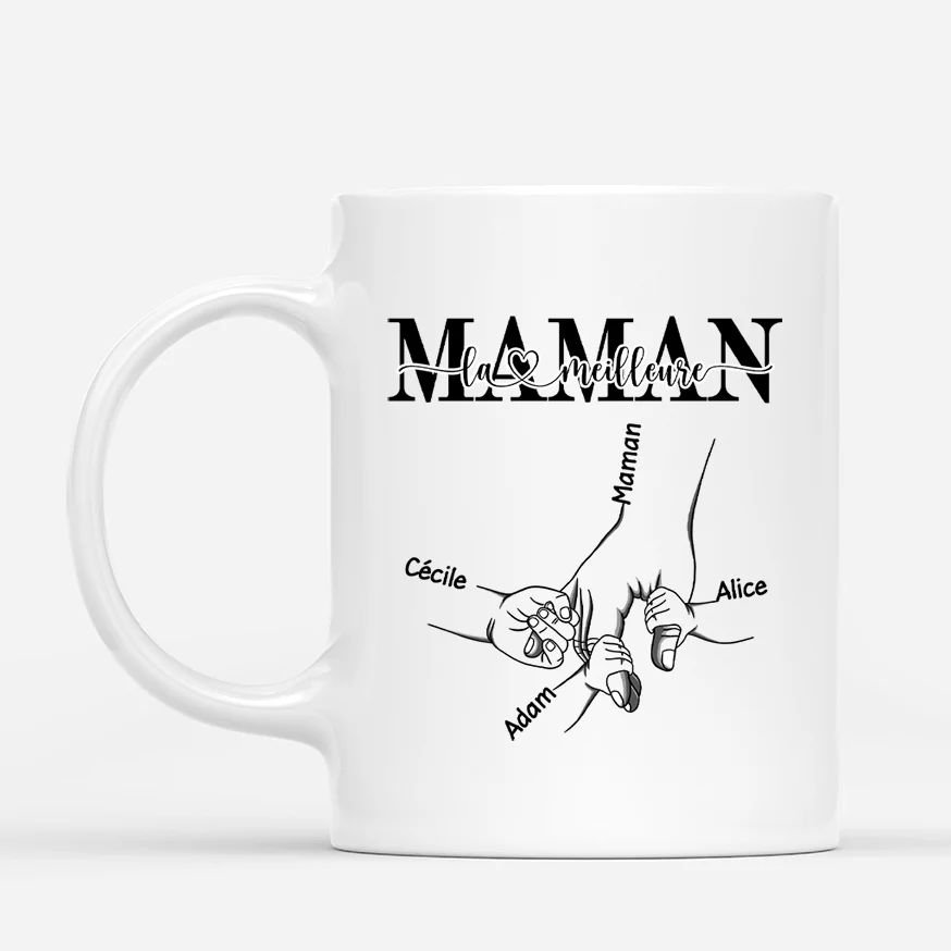 Mug Personnalisé Maman - La Meilleure Maman Avec Enfant