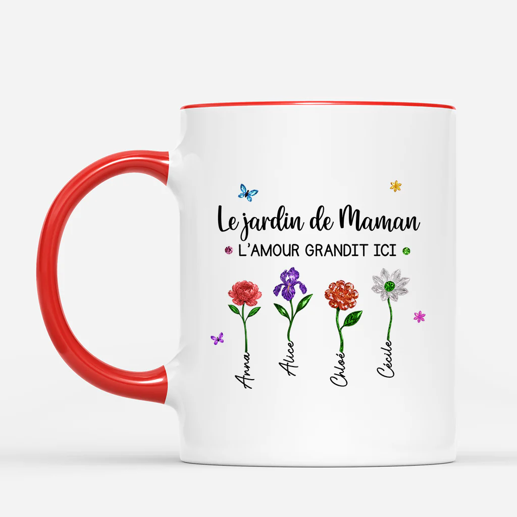 Tasse Personnalisée Mamie - Le Jardin De Mamie Maman Avec Amour - Image 2
