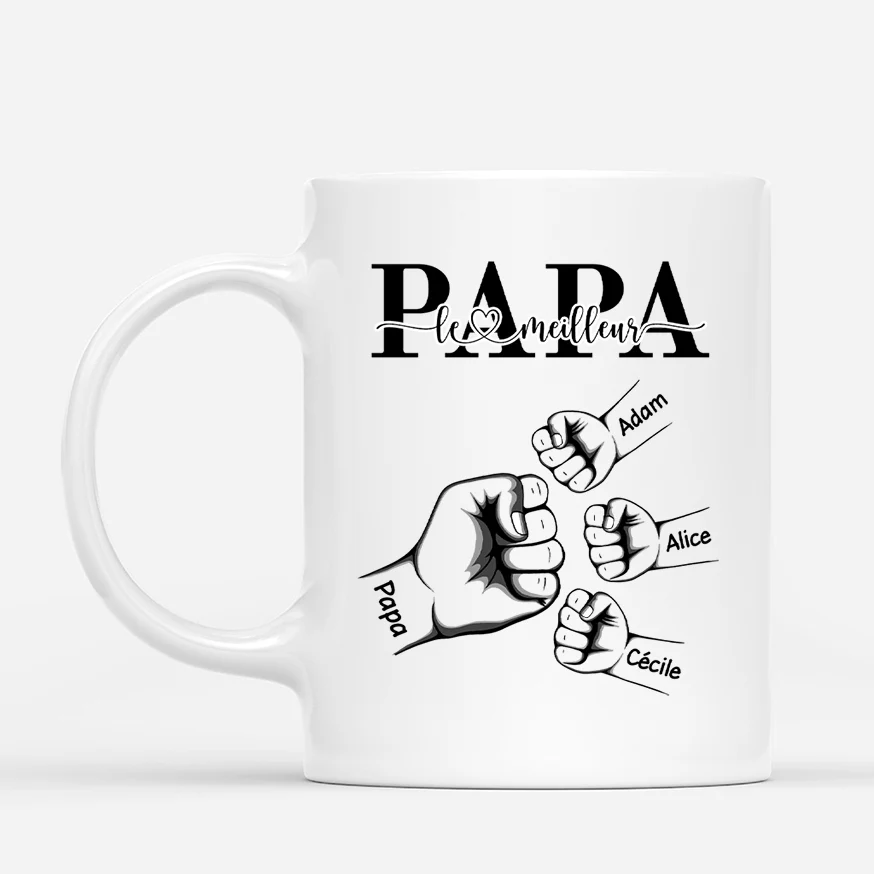 Mug papa personnalisé – Le meilleur papa