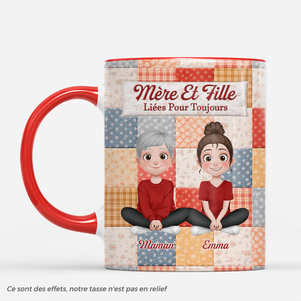 Mug Personnalisé Maman Fille - Liées Pour Toujours
