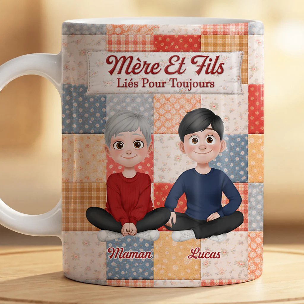 Mug Personnalisé Maman Fille - Liées Pour Toujours - Image 2