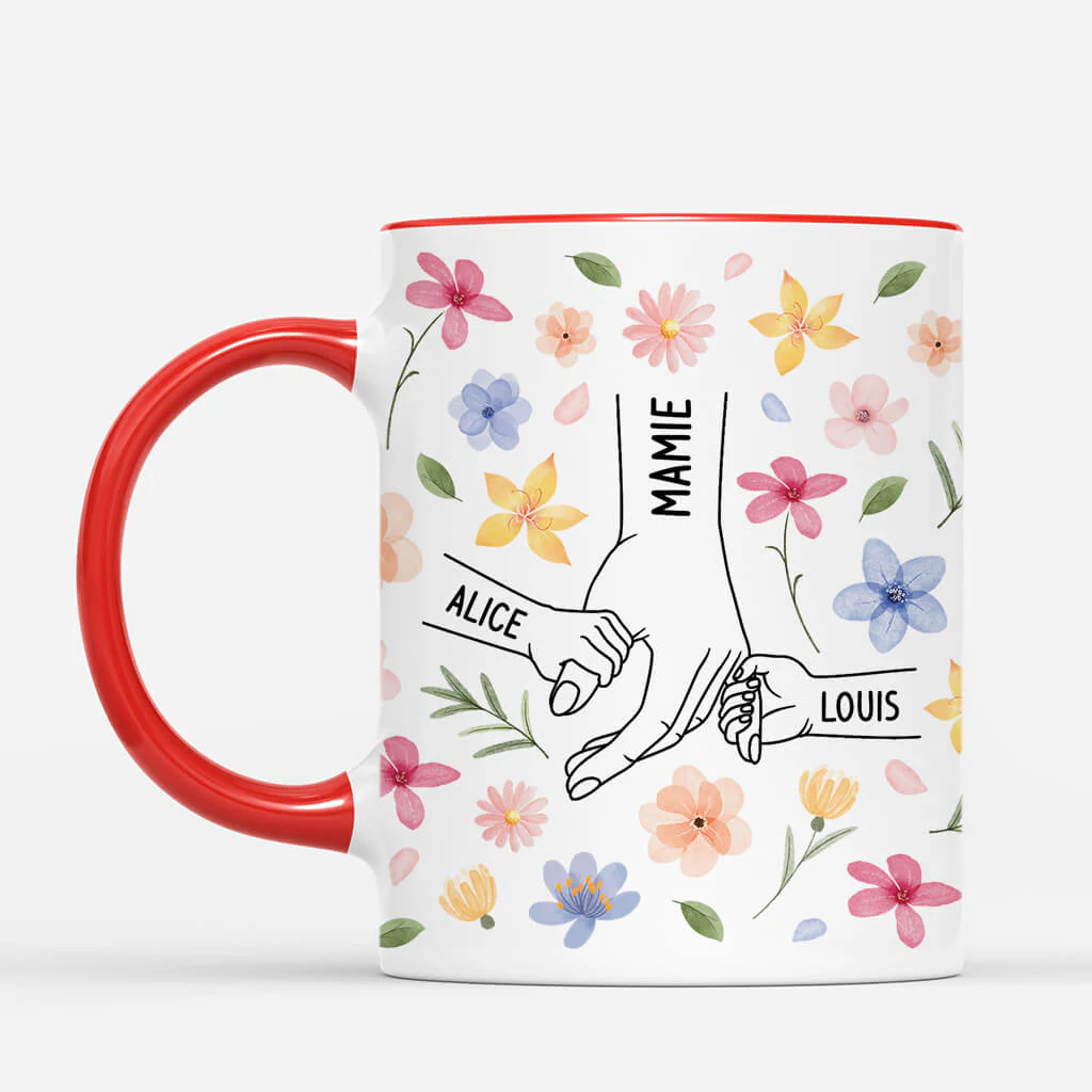 Mug Personnalisé Maman Floral - Image 2