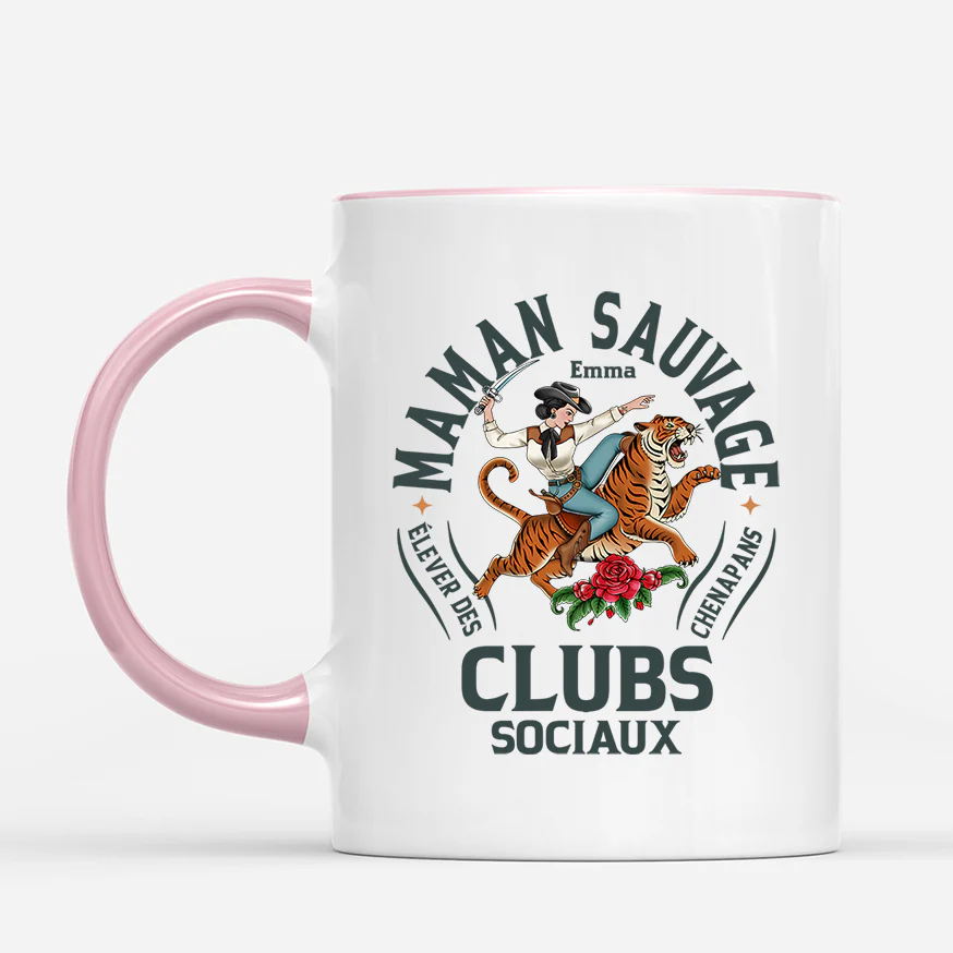 Mug Maman | Maman Sauvage Personnalisé Unique - Image 2