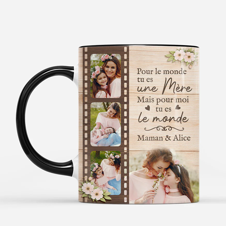Mug Personnalisé Maman Mamie - Tu Es Notre Monde