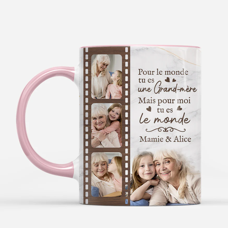 Mug Personnalisé Maman Mamie - Tu Es Notre Monde - Image 2
