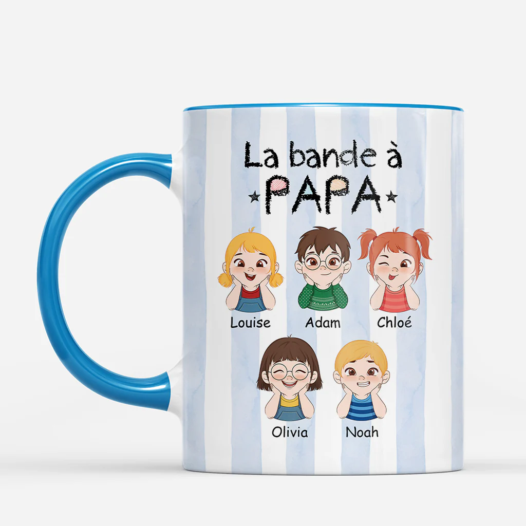 Mug Personnalisé Maman Papa À Rayures - La Bande À Maman - Image 2