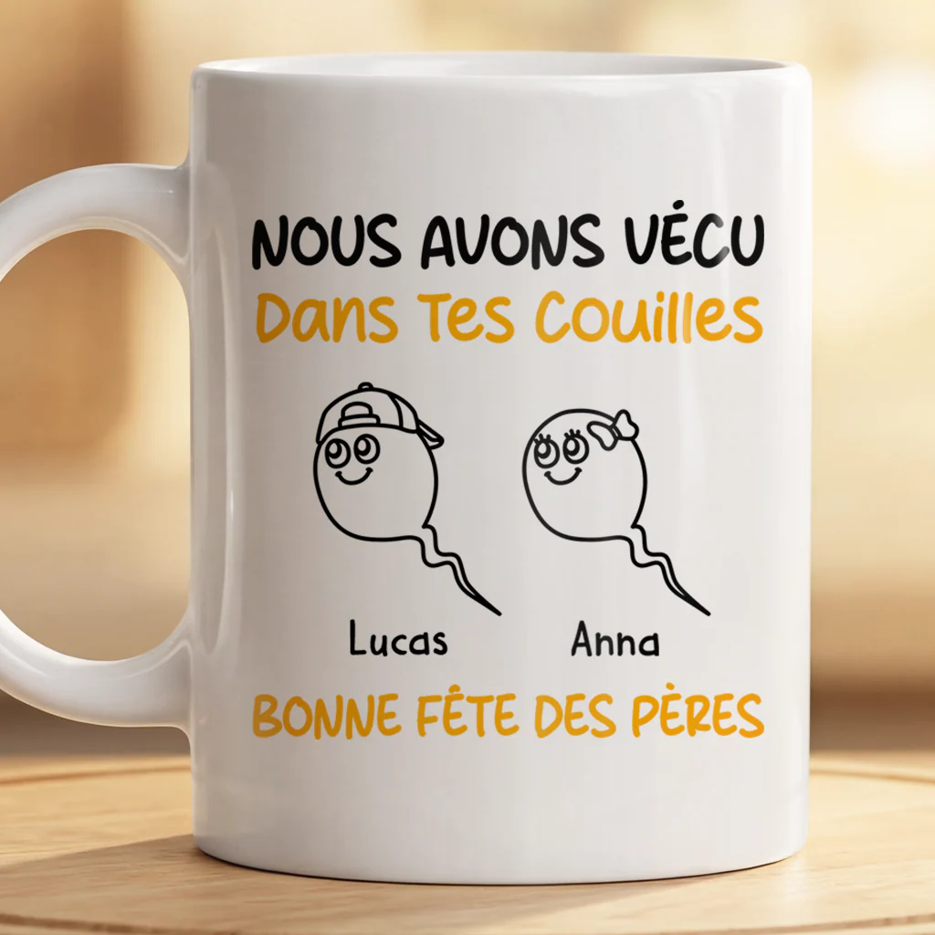 Mug Personnalisé Maman Papa - Merci De Ne Pas M’avoir Avalé - Image 2