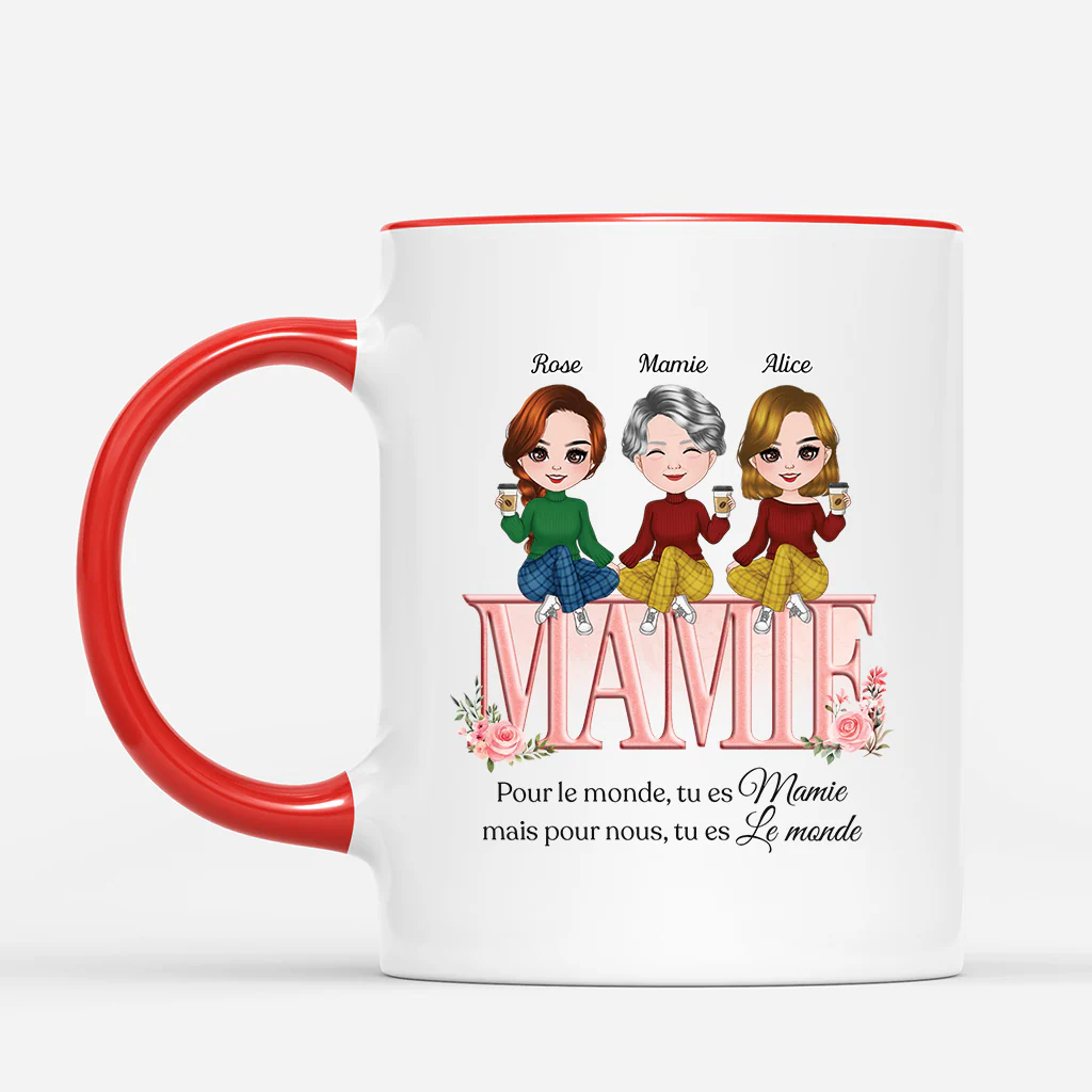 Mug Personnalisé Maman - Tu Es Le Monde Avec Design Mignon - Image 2