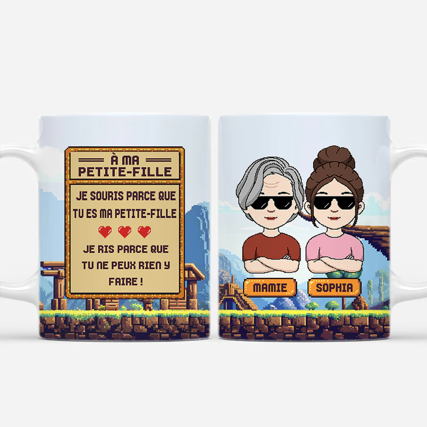 Mug Personnalisé - Tu Es Mon Petit-fille - Cadeau Pour Mamie Papy