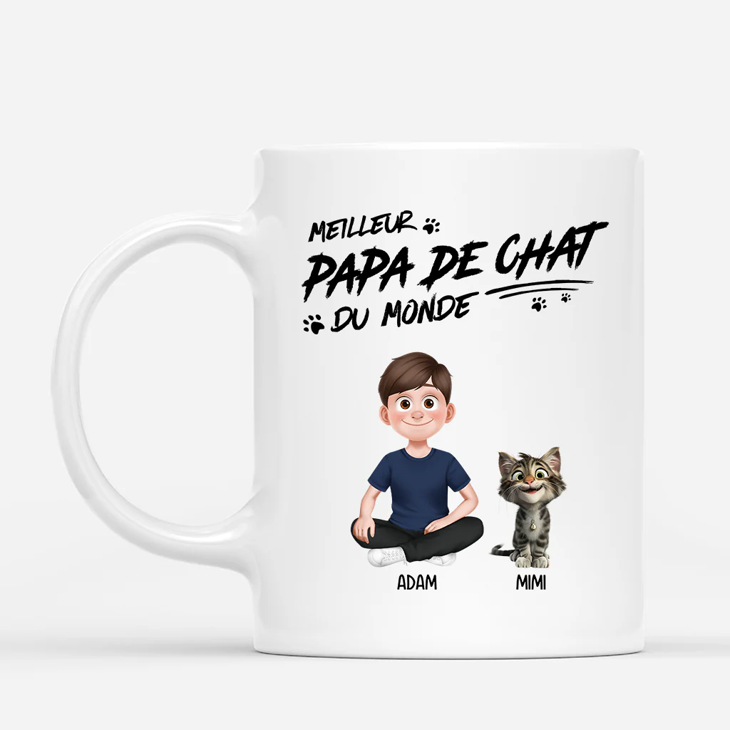 Tasse personnalisée avec chat – Chat Dormant