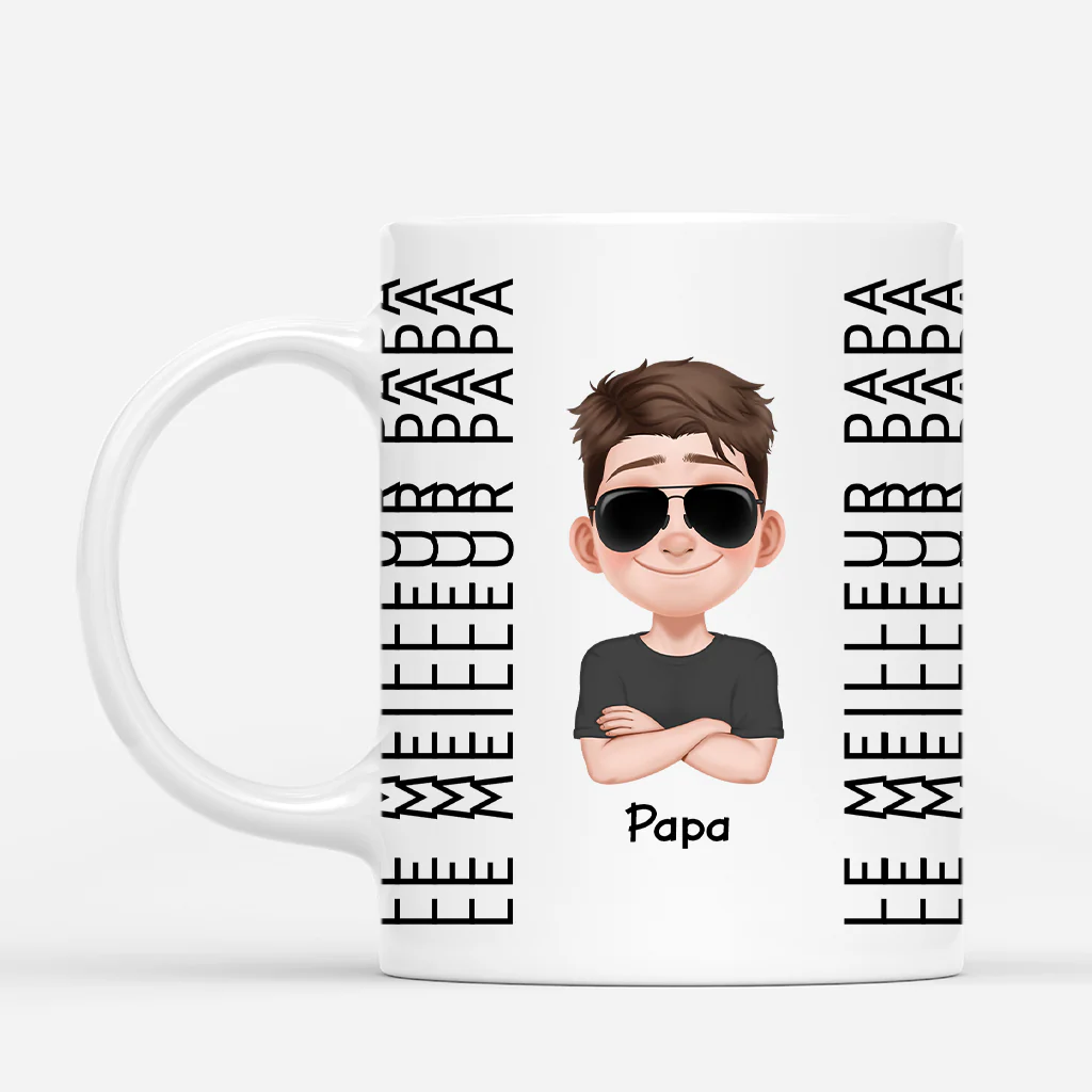 Mug Personnalisé Papa - Meilleur Papa Classe Et Cool