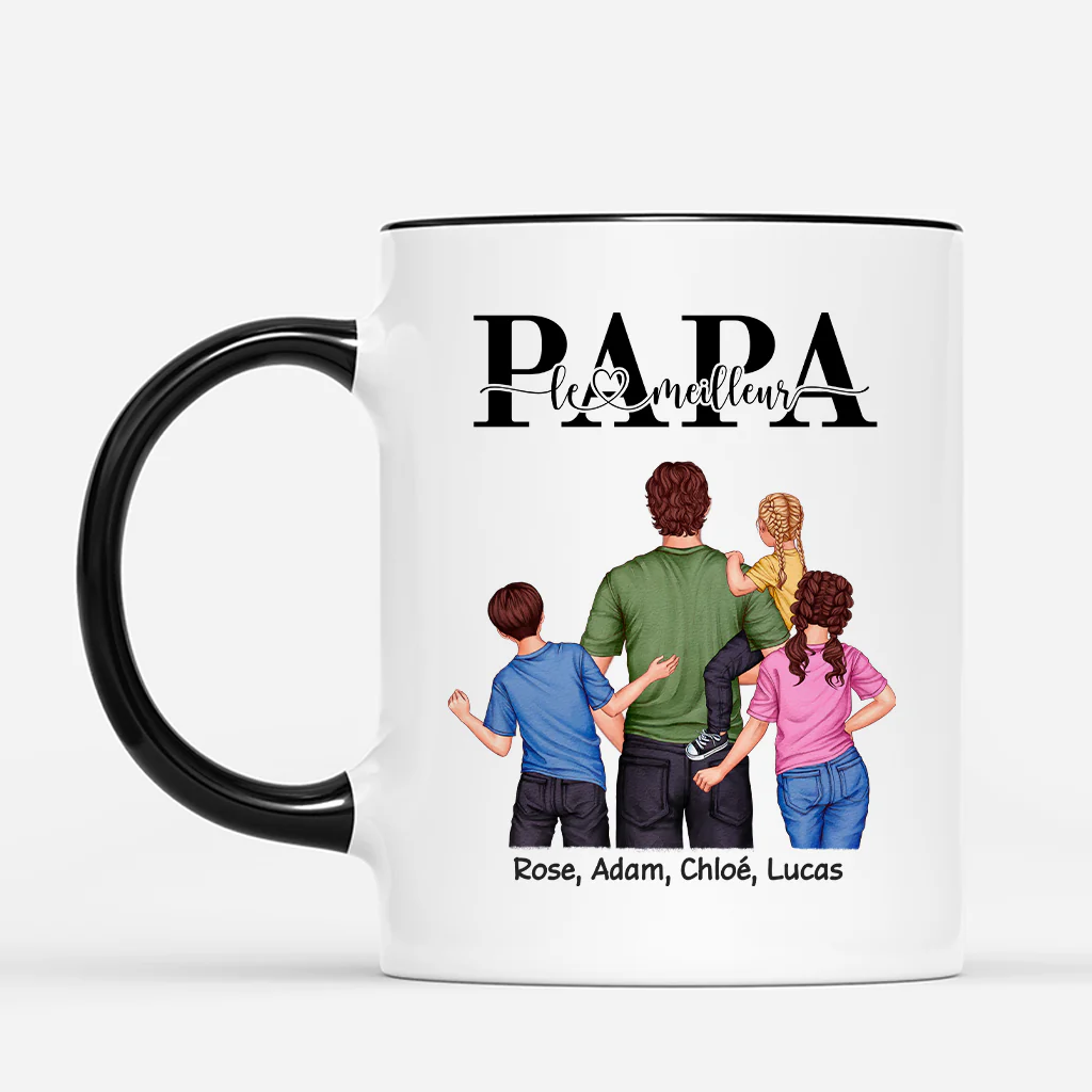 Mug Personnalisé Papa – Meilleur Papa Fort - Image 2