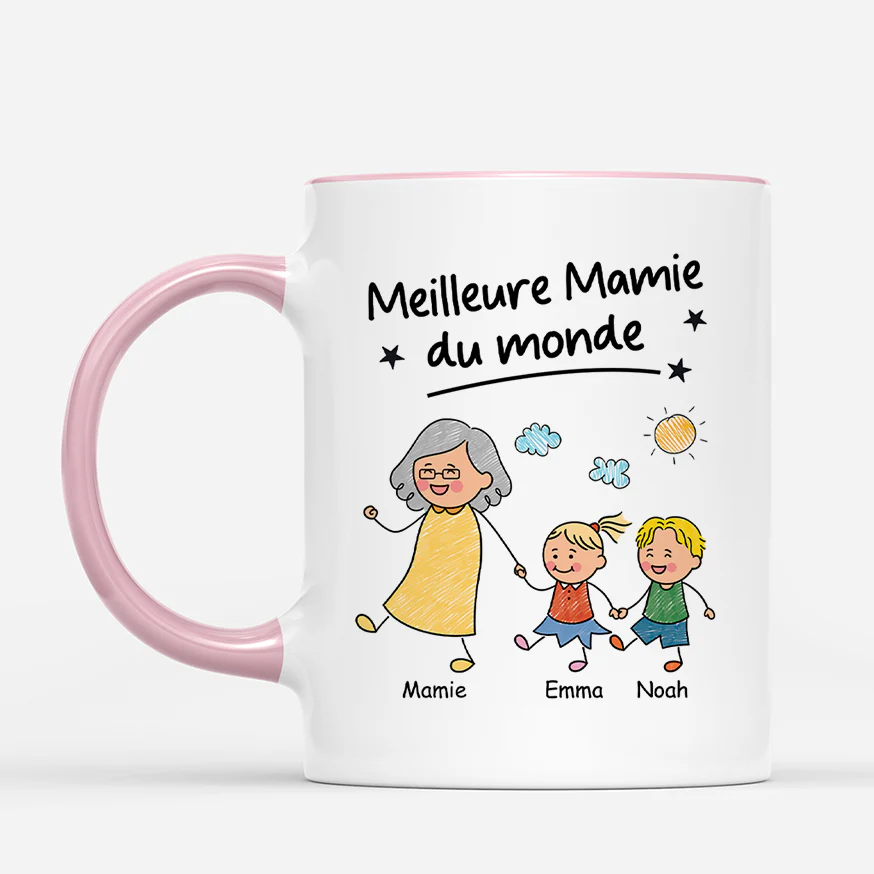 Mug Personnalisé - Meilleur Papy/Mamie Du Monde - Image 2
