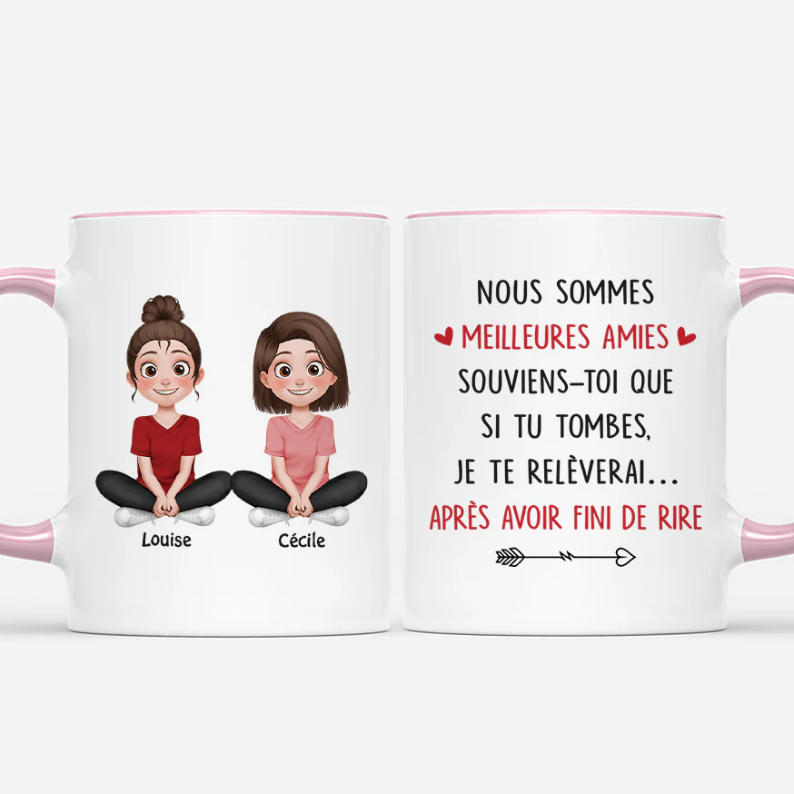 Tasse Personnalisée Amies | Je Te Relèverai