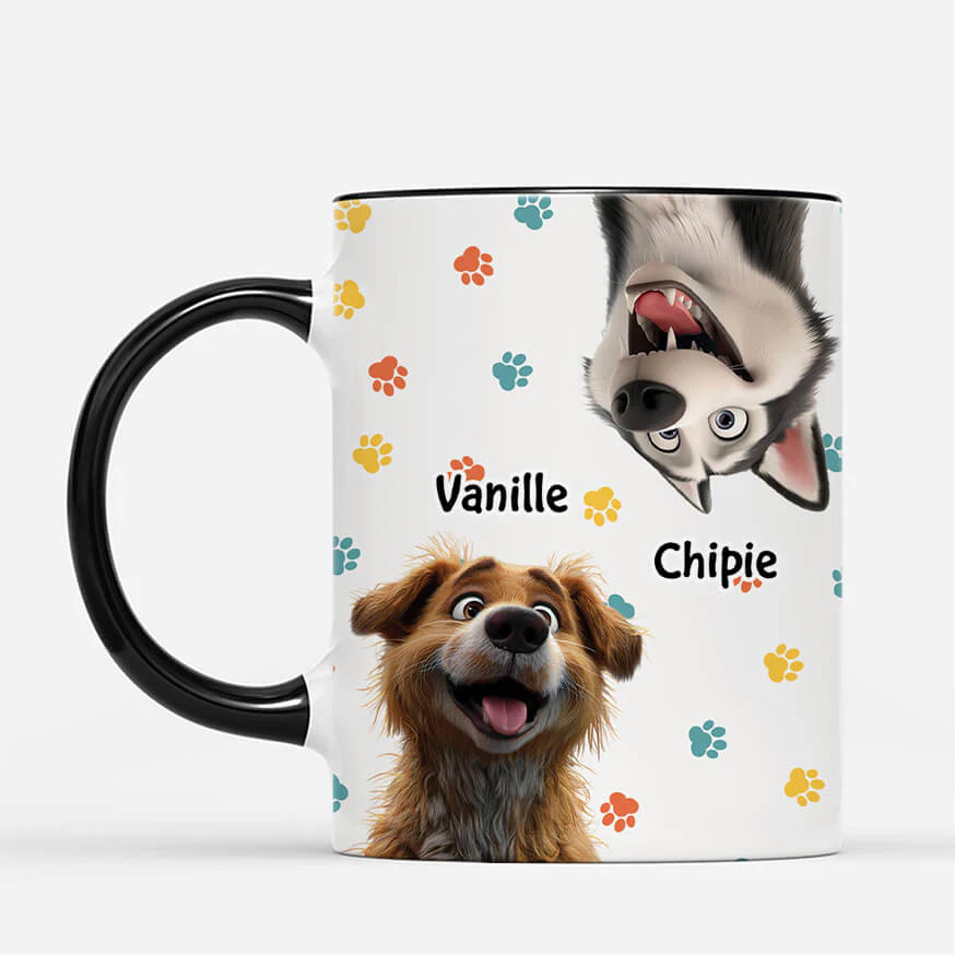 Mug Avec Chien | Meilleure Vie Avec Chiens Personnalisé - Image 2