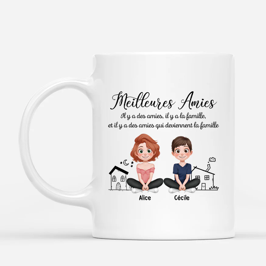 Tasse Personnalisée Amies | Meilleurs Amis