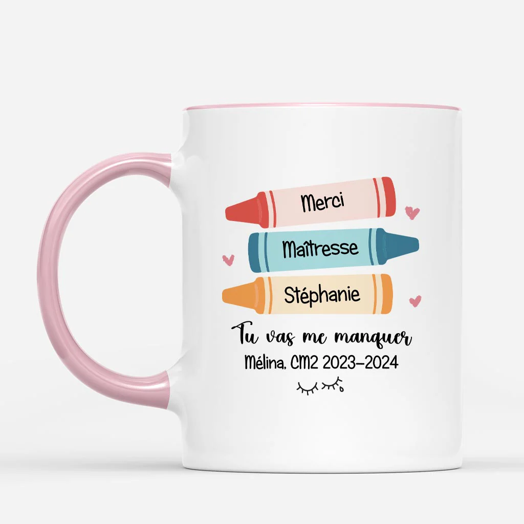 Mug Maitresse Personnalisé - Merci Maitresse Avec Photo - Image 2