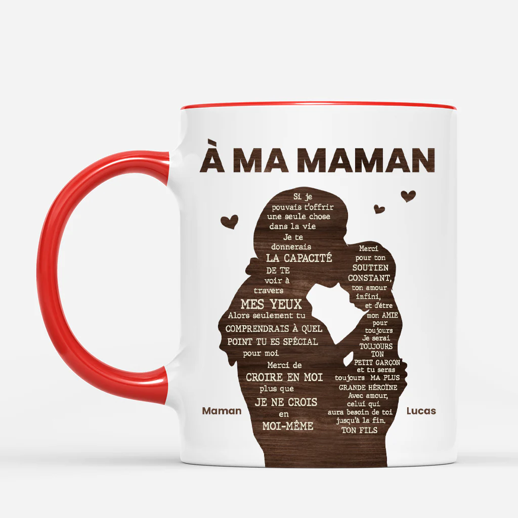 Mug Personnalisé Papa - À Travers Mes Yeux Avec Photo - Image 2