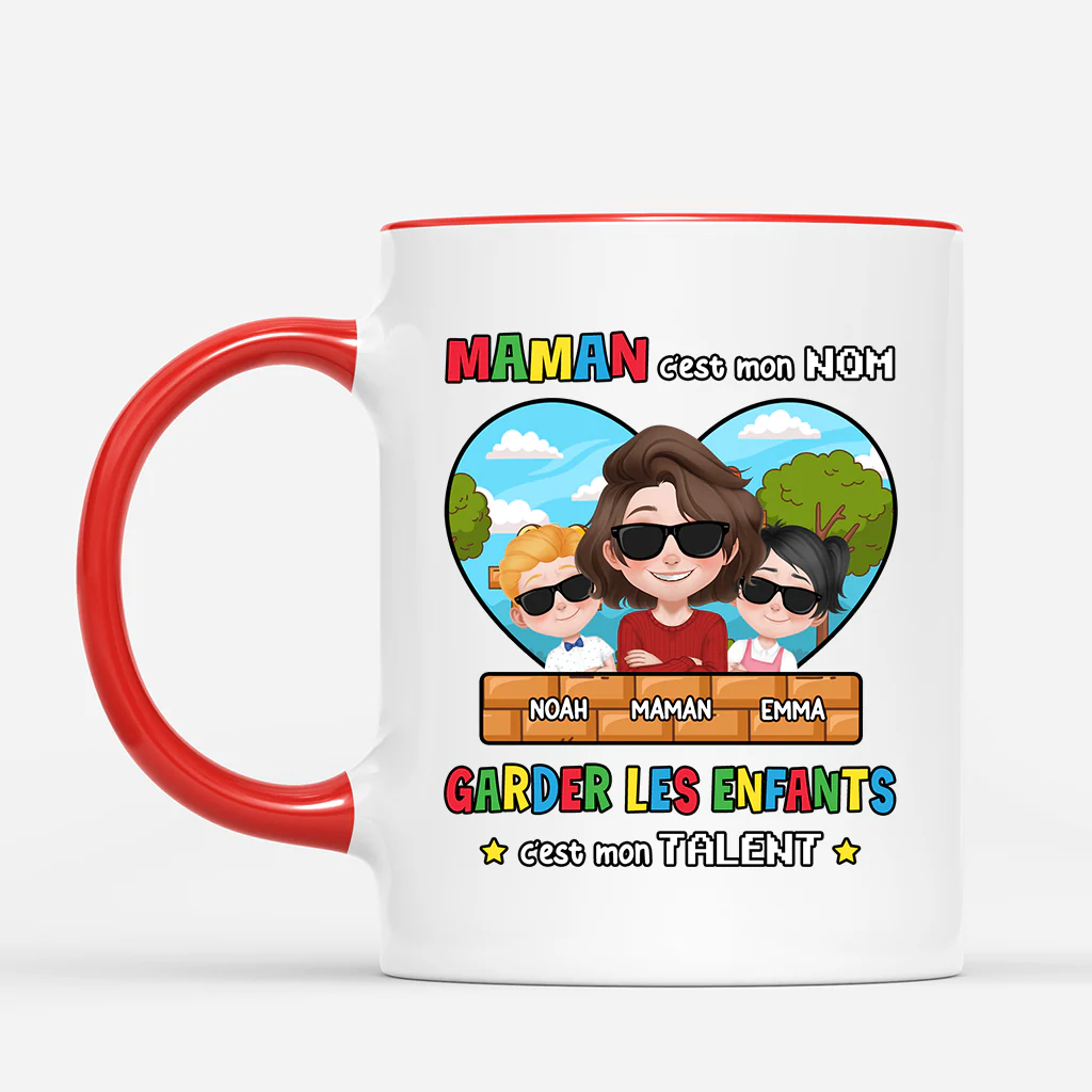 Mug Personnalisé Papa - Papa C’est Mon Nom - Image 2