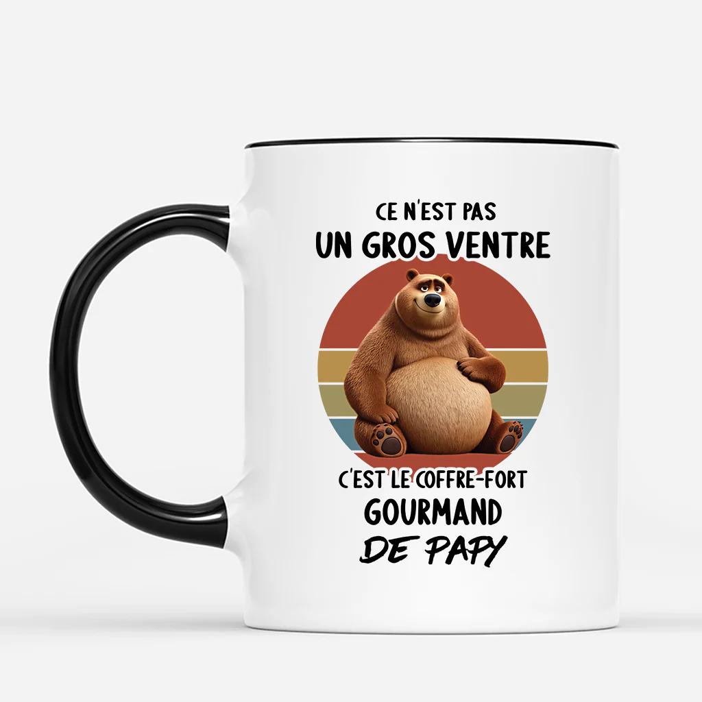 Mug Personnalisé Papa - Coffre-fort Gourmand De Papa Ours - Image 2