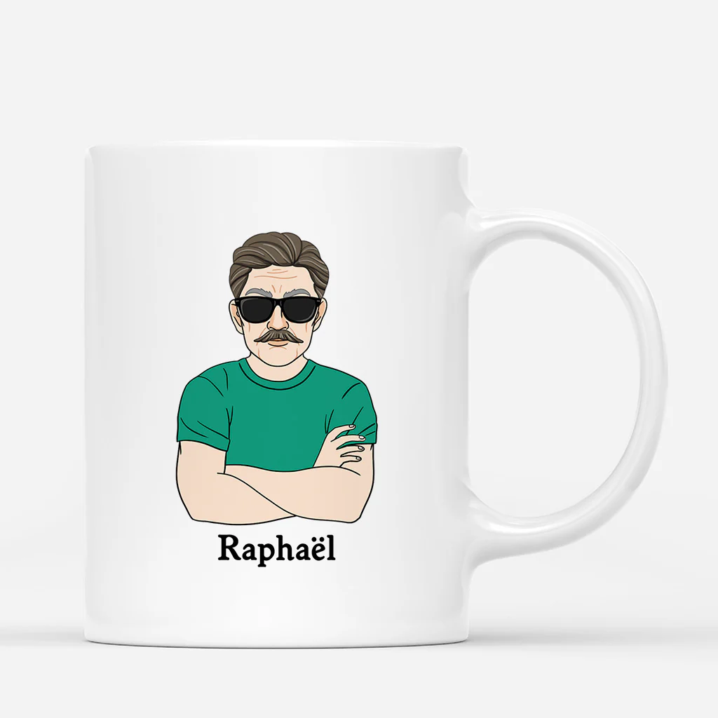 Mug Personnalisé Papa – Papa Cool Qui Connaît Tout - Image 3