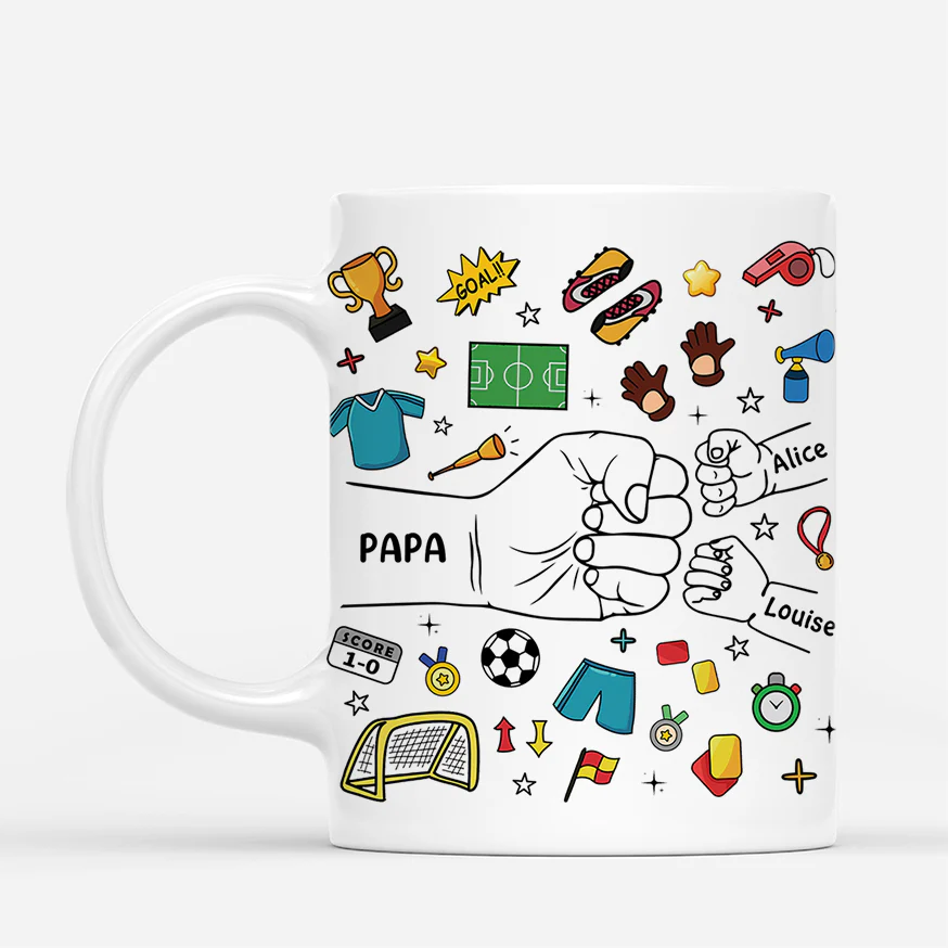 Mug Personnalisé Papa - Papa Footballeur