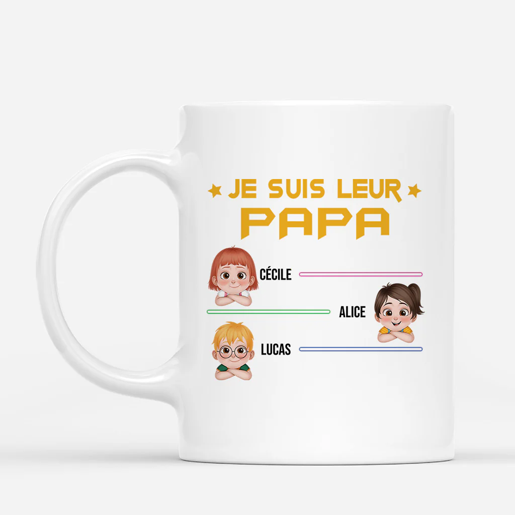 Mug Personnalisé Papa - Je Suis Leur Papa