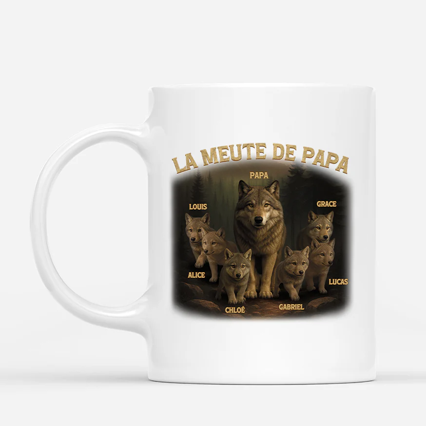 Mug Personnalisé Papa - La Meute De Papa