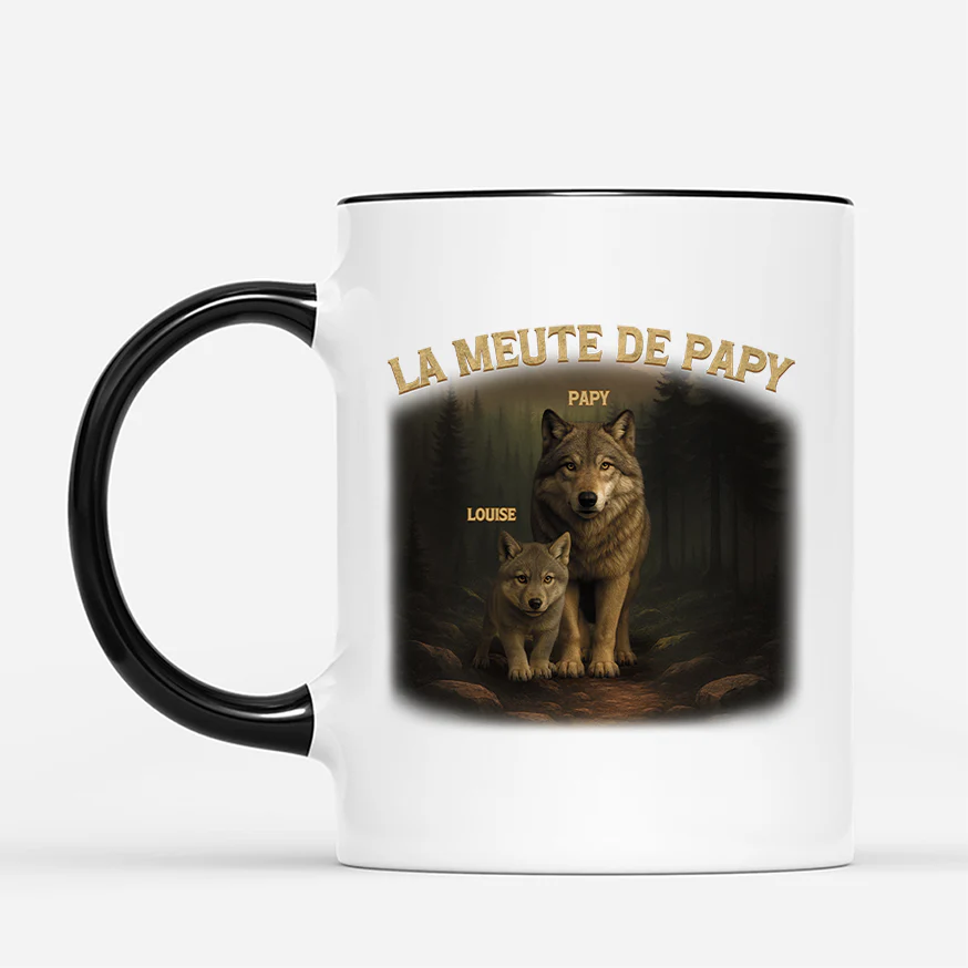 Mug Personnalisé Papa - La Meute De Papa - Image 2