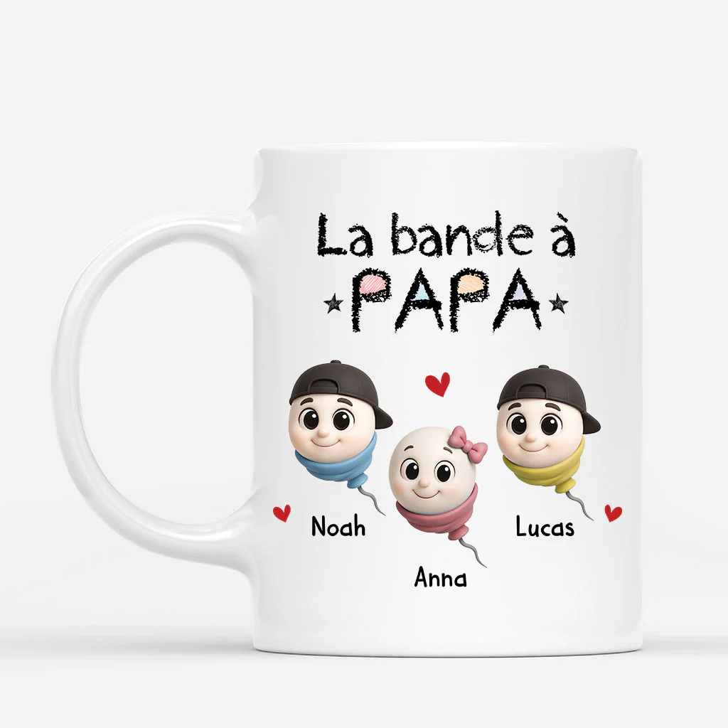 Mug Personnalisé Papa Maman - La Bande À Papa Humour