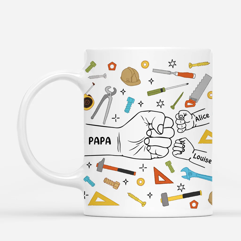 Mug Personnalisé Papa - Papa Ouvrier
