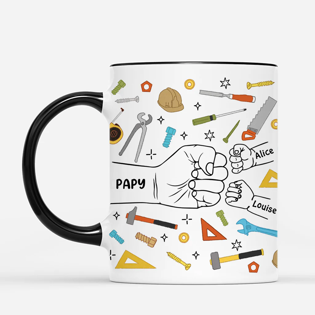 Mug Personnalisé Papa - Papa Ouvrier - Image 2