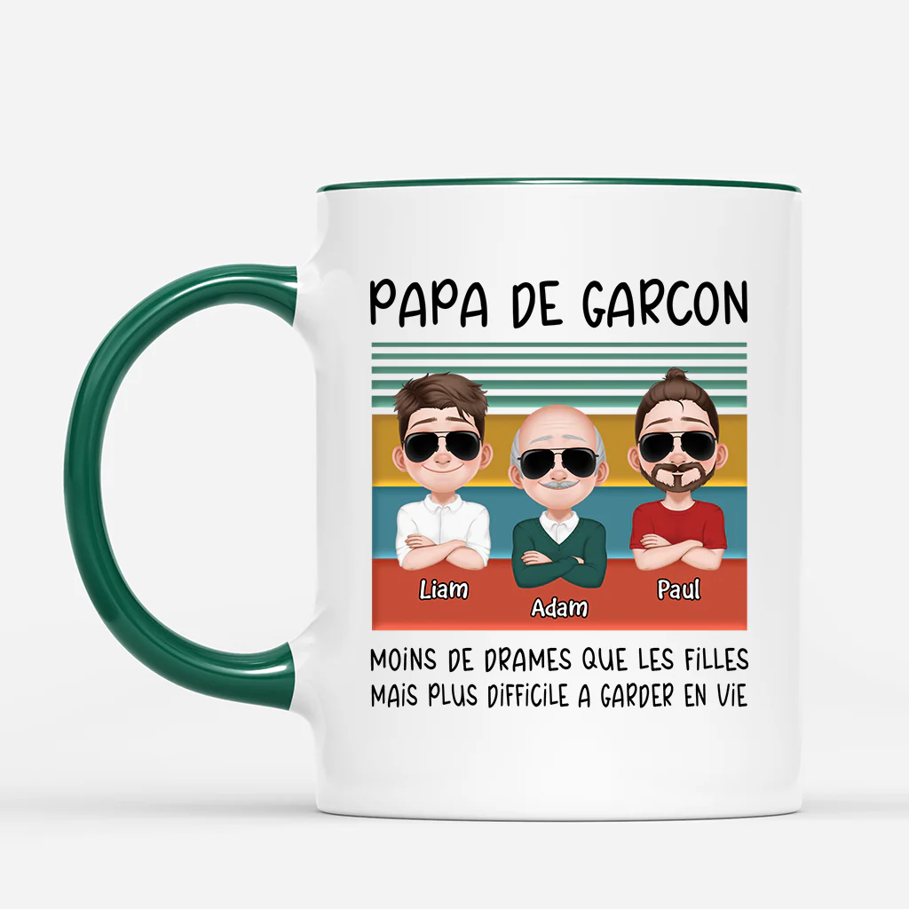 Mug Personnalisé Papa - Papa/Papy De Garçon - Image 2