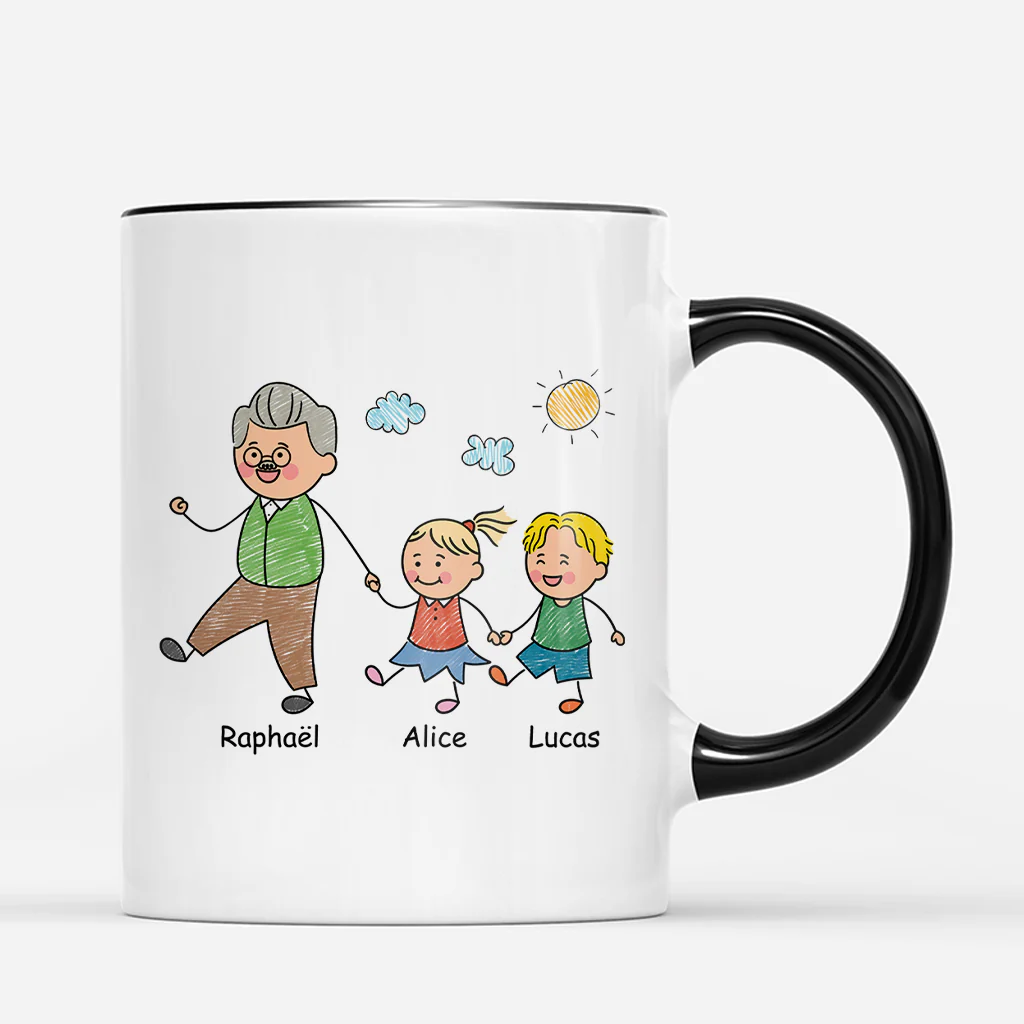 Mug Personnalisé Papa Papy - Légende De Notre Famille - Image 3
