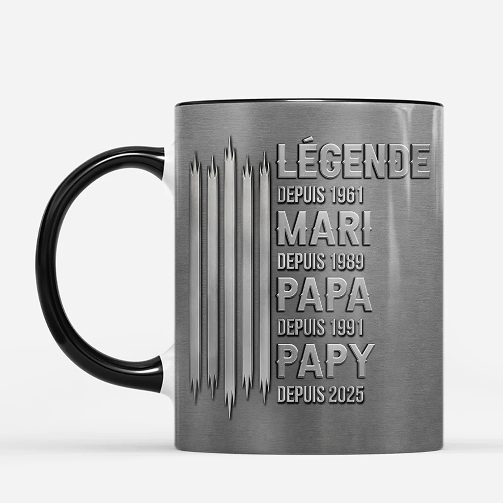 Mug Personnalisé Papa Papy - Tu Es Une Légende - Image 2