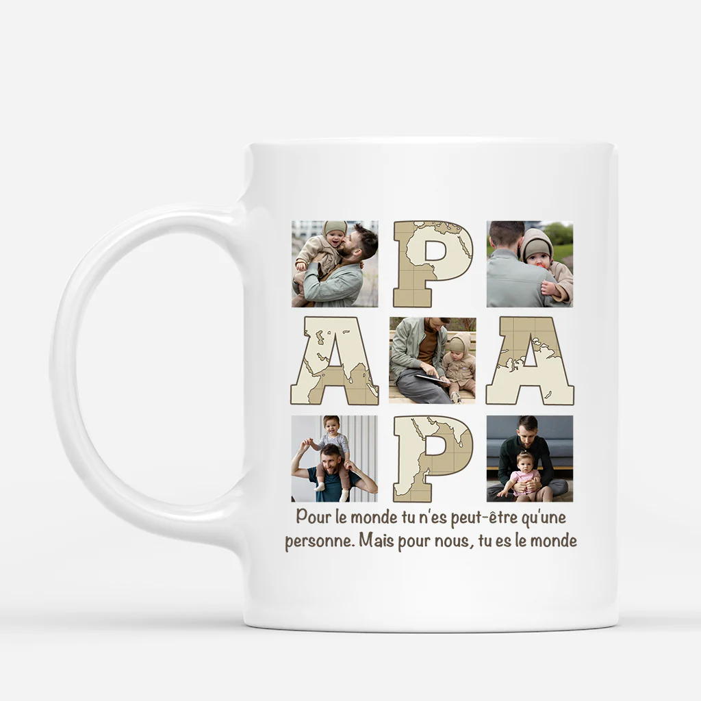 Mug Personnalisé Papa – Pêle-Mêle Photos